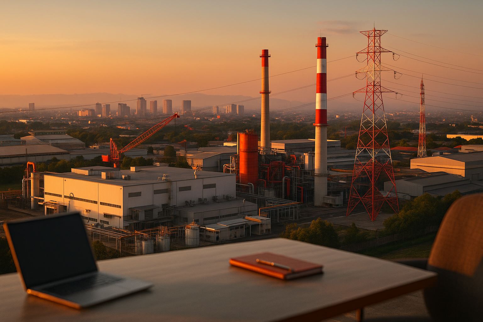 Panorama kawasan industri Karawang–Subang yang berkembang pesat sebagai ilustrasi tren industri Jabodetabek 2026 dan meningkatnya kebutuhan talenta teknis.