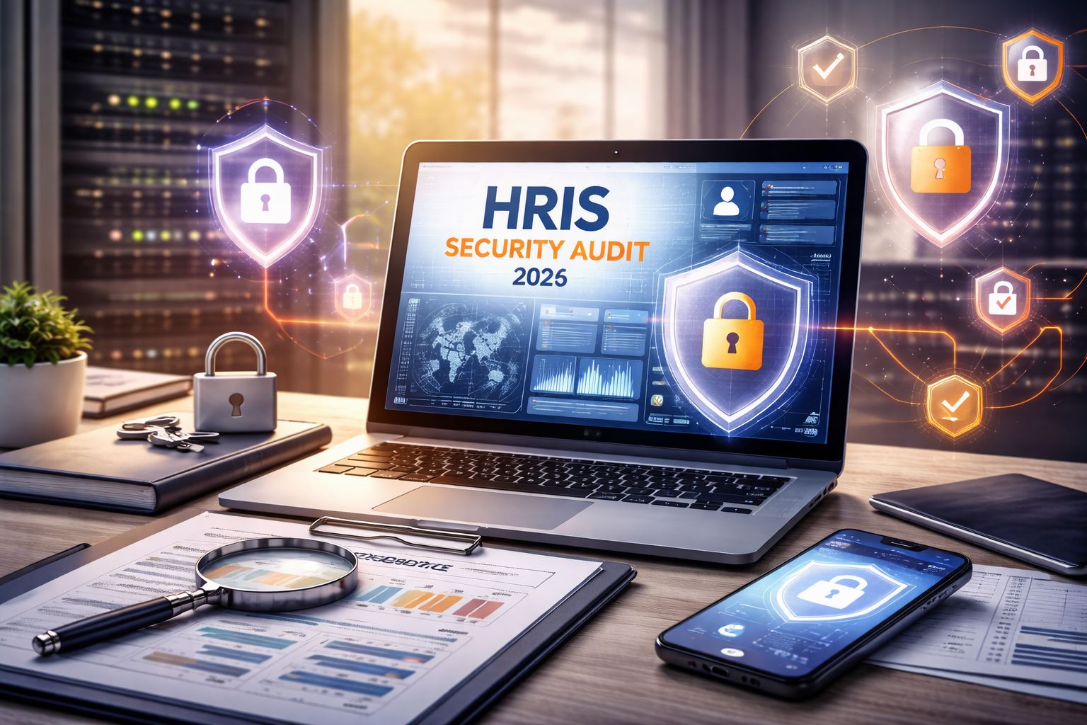 Audit teknis keamanan HRIS menyorot kontrol akses, enkripsi data, dan log kebijakan untuk mencegah insiden serta memperkuat kepatuhan.